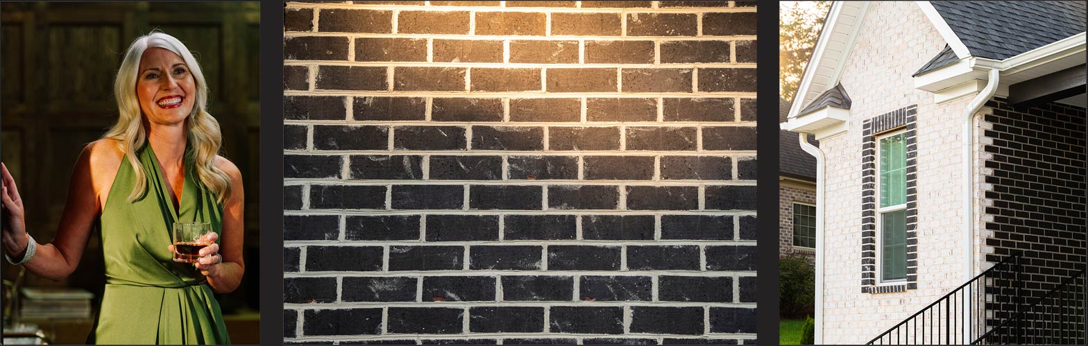 Midnight Mist brick collage
