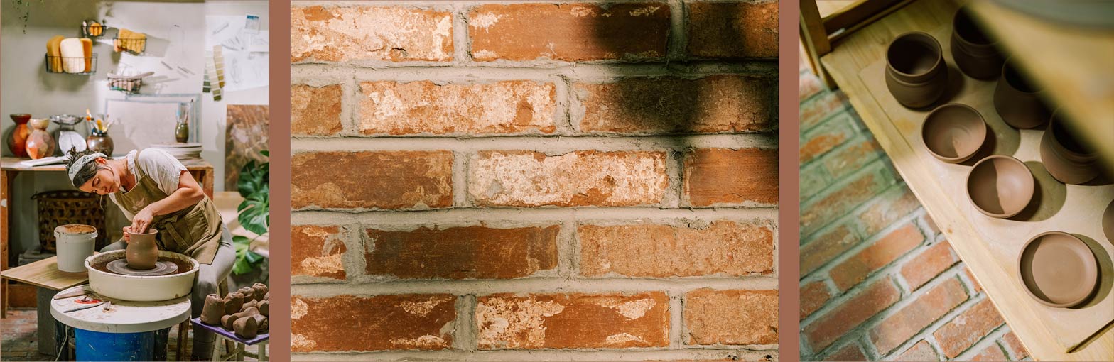 Peppermill brick collage